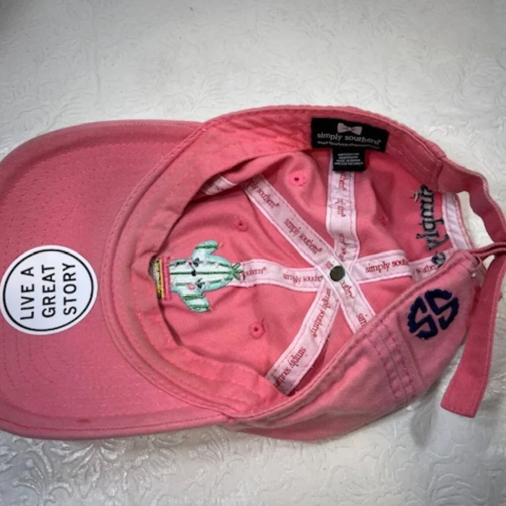 Simply Be-you-tiful Distressed Cotton Cactus Adjustable Hat Baseball Cap
